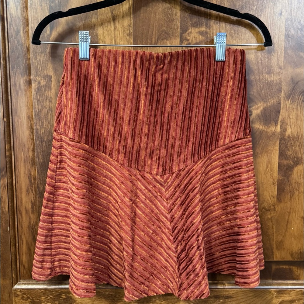 Free People Terracotta A-Line Skirt - Picture 5 of 6